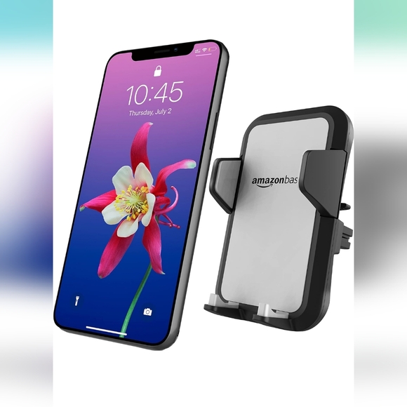 **Amazon Basics Universal Smartphone Holder for Car Air Vent - Picture 2 of 9